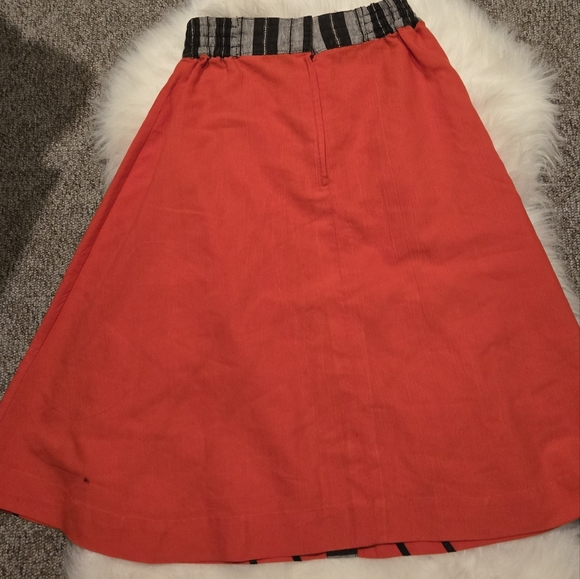 Vintage Red A Line Skirt - Picture 2 of 4